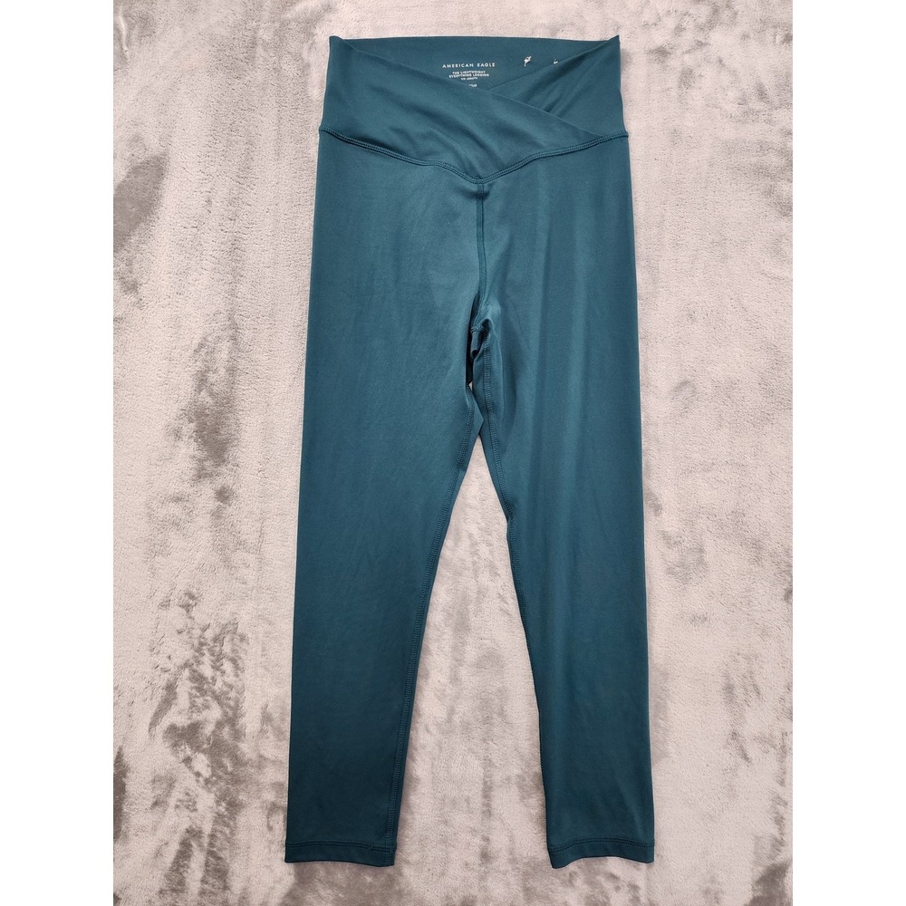 American Eagle Leggings Womens M Green AE The Lightweight Everything Crossover